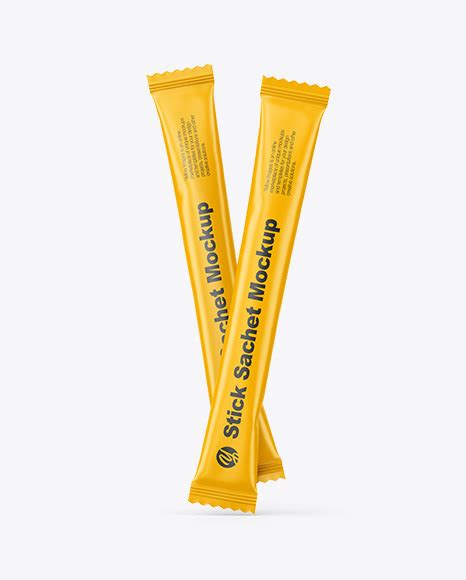 Download Free Two Matte Stick Sachets Mockup PSD Free Mockups Yellowimages PSD PSD Files