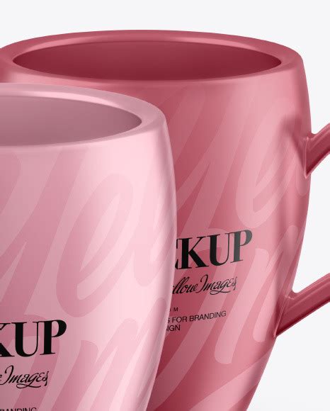 Download Free Two Metallic Cups Mockup PSD Placeit PSD Files