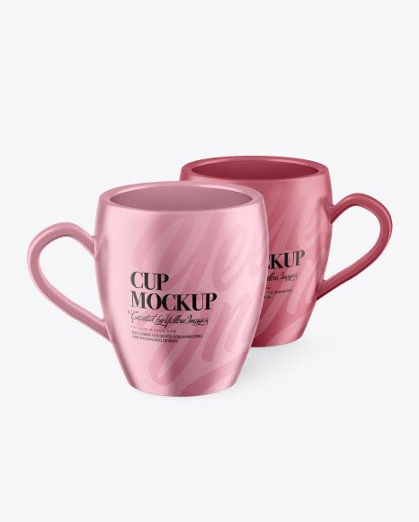 Download Free Two Metallic Cups Mockup PSD TIFF Files Free PSD Mockups