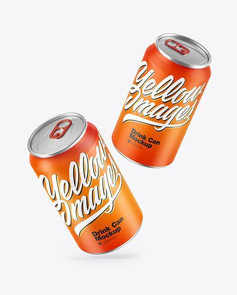 Download Free Two Metallic Drink Cans Mockup PSD PSD Yellowimages PSD Files