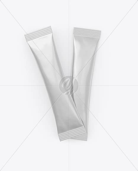Download Free Two Metallic Stick Sachets Mockup PSD Generator PSD Files
