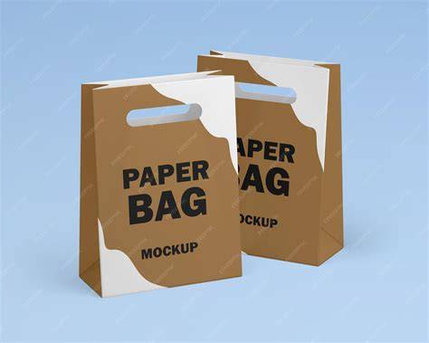Download Free Two Paper Bags PSD Generator