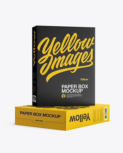 Download Free Two Paper Boxes Mockup PSD Generator