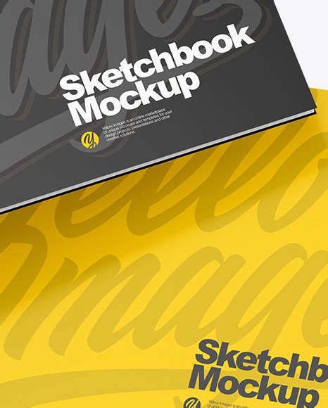 Download Free Two Sketchbooks Mockup PSD Object Mockups PSD Files