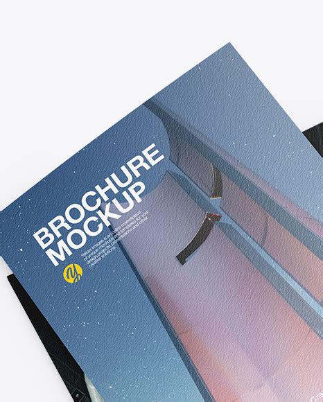 Download Free Two Textured Paper Booklets Mockup PSD Yellowimages