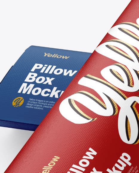 Download Free Two Textured Paper Pillow Boxes Mockup PSD Generator