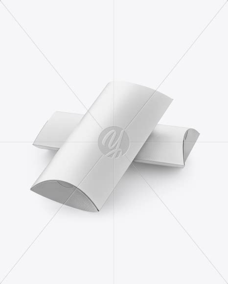 Download Free Two Textured Paper Pillow Boxes Mockup PSD Mockup Templates