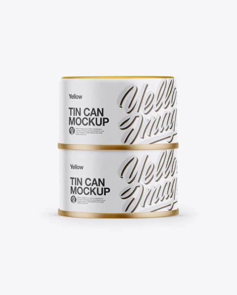 Download Free Two Tin Cans Mockup PSD Generator