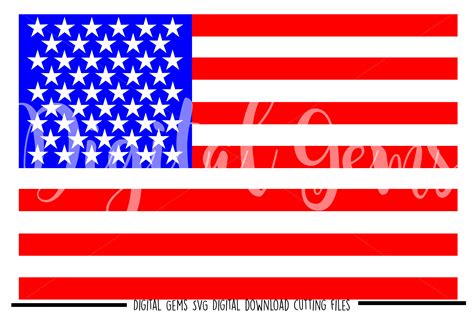 Download Free USA Flag SVG Files DXF Files