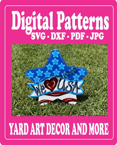 Download Free USA Star SVG Files DXF Files