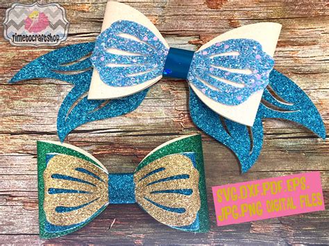 Download Free Ultimate Mermaid Hair Bow Bundle Template Files DXF Files
