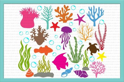 Download Free Under The Sea - SVG File, DXF File Commercial Use Free PSD Mockups