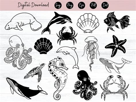Download Free Under The Sea - SVG File, DXF File For Silhouette