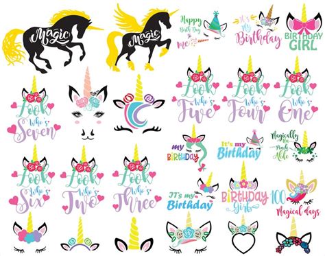 Download Free Unicorn Bundle Svg DXF Files