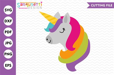 Download Free Unicorn SVG Cut File DXF Files