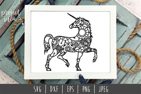 Download Free Unicorn Zentangle SVG DXF Files