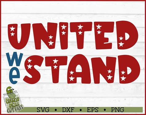 Download Free United We Stand- SVG File, DXF File Files