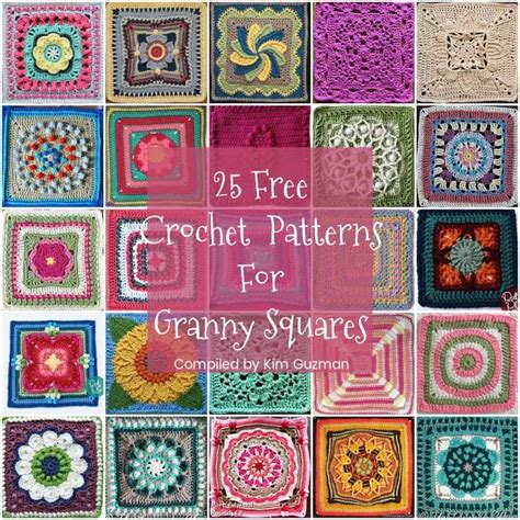 Free Unusual Granny Square Crochet Patterns