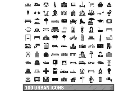 Download Free Urban icons Cut Files