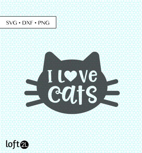 Download Free Valentine Cats - SVG File, DXF File Printable
