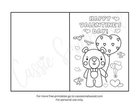 Spread Love and Joy with Free Romantic Valentine Coloring Card SVG – Download Now!
