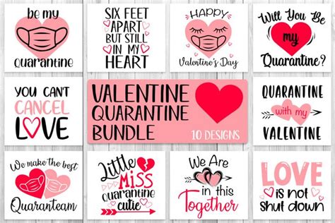 Download Free Valentine Quarantine Bundle Svg Files DXF Files
