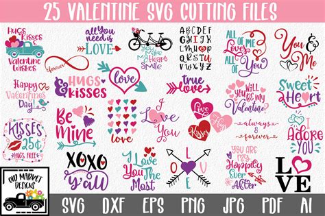 Download Free Valentine SVG Bundle DXF Files