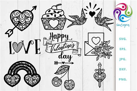 Download Free Valentines Bundle Svg Cut File Crafts