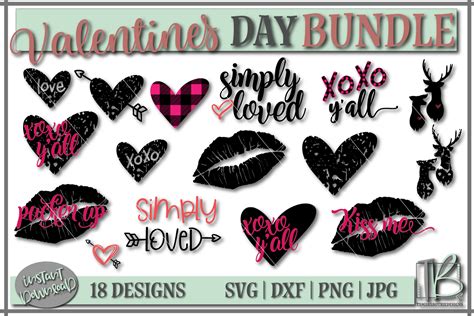 Download Free Valentines Bundle Svg Cut File Creativefabrica