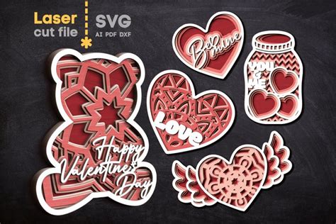 Download Free Valentines Bundle Svg Cut File Printable