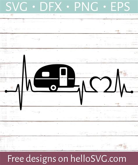 Download Free Valentines Camper Svg DXF Files