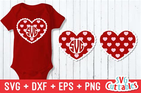 Download Free Valentines Day Heart Monogram Frame Commercial Use