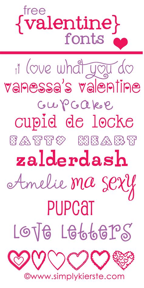 Free Valentines Fonts