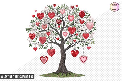 Download Free Valentines Heart Tree Design Files