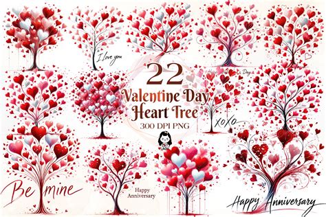 Download Free Valentines Heart Tree Design Files Free PSD Mockups