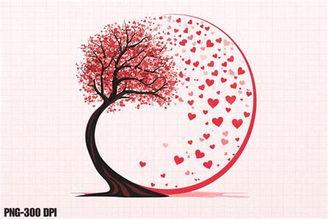 Download Free Valentines Heart Tree Design for Cricut Machine