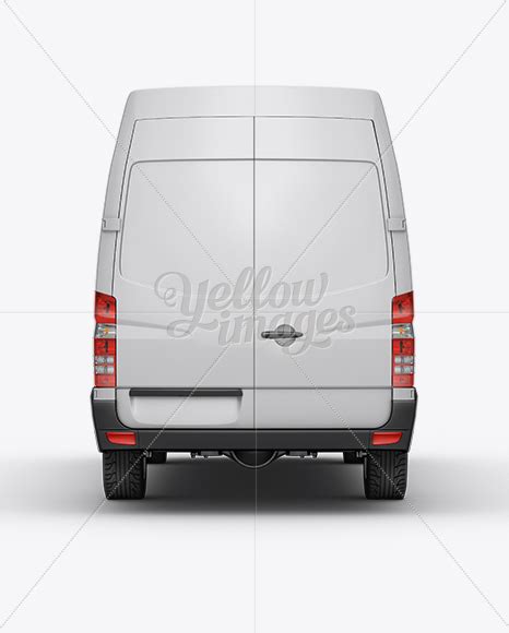 Download Free Van HQ Mockup Back View PSD Placeit