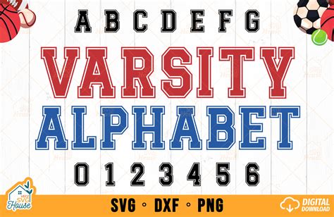 Download Free Varsity Split Letter Alphabet | SVG | PNG | DXF Printable