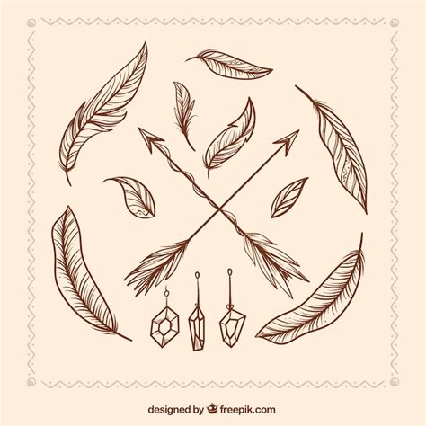 Download Free Vector Arrows and Feathers Commercial Use