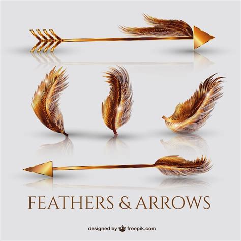 Download Free Vector Arrows and Feathers Commercial Use For Crafts