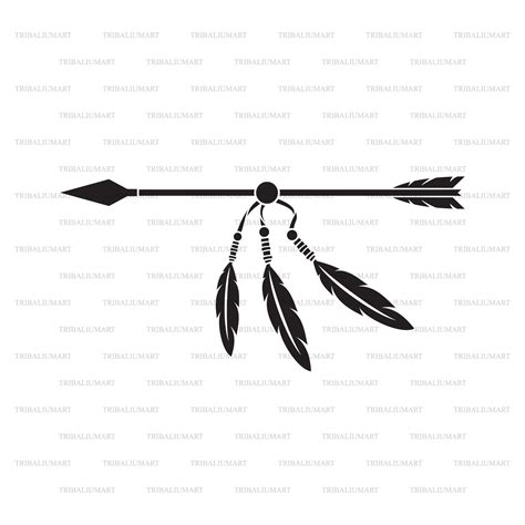 Download Free Vector Arrows and Feathers Silhouette DXF Files