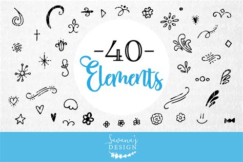Download Free Vector Elements Bundle Pack For Cricut