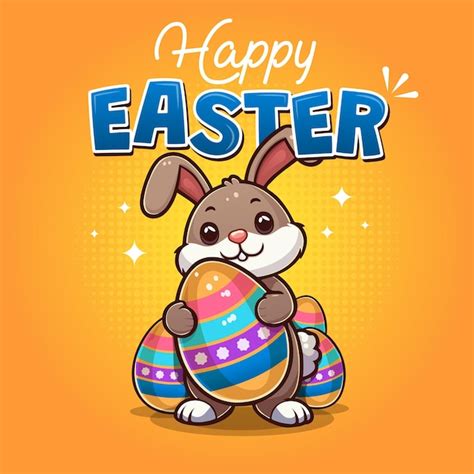 Download Free Vector illustration Happy Easter Cut Images