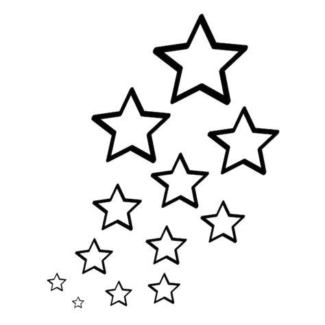 Download Free Vertical Row of Stars | Embroidery Cut Images