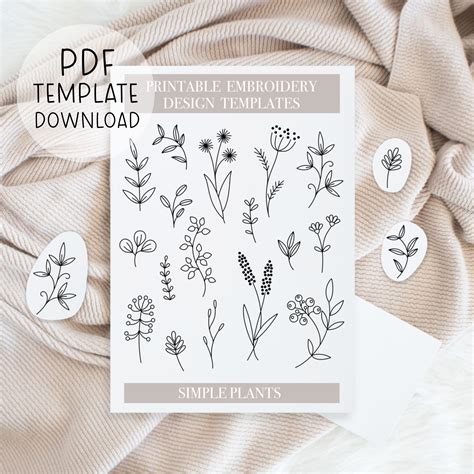 Download Free Vertical Row of Stars | Embroidery Printable