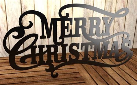 Download Free Very Merry Christmas DXF Files
