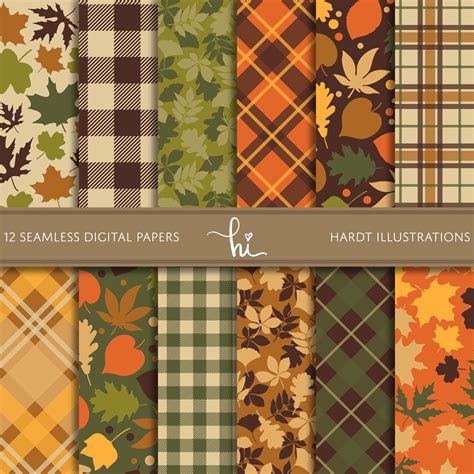 Download Free Vintage Fall Leaves Scrapbook Paper DXF Files