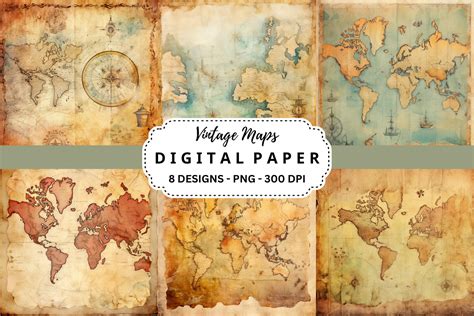 Download Free Vintage Maps Backgrounds Files For Crafts