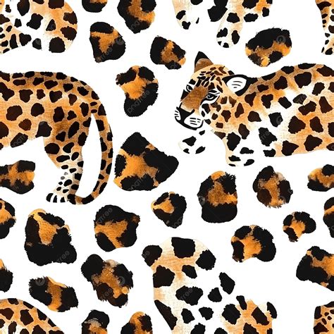 Download Free Vintage leopard seamless pattern Commercial Use