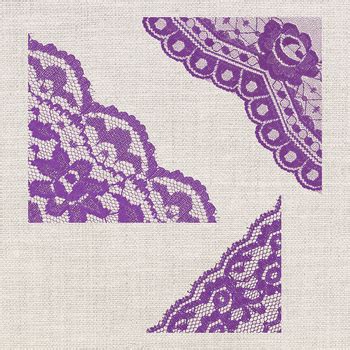 Download Free Violet Corner Borders Crafts